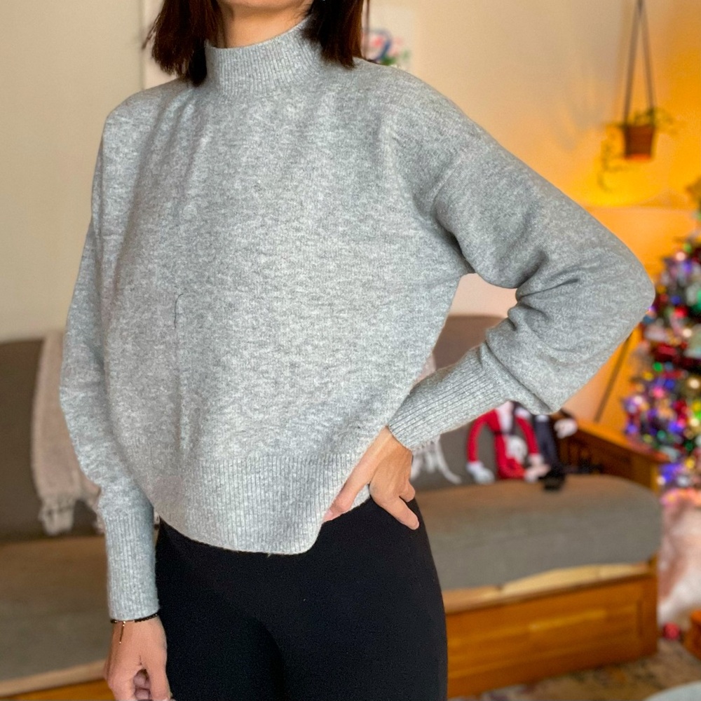 ASOS Grey wool sweater, ideal for casual winter wear